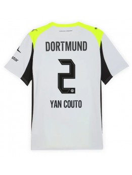Borussia Dortmund Yan Couto #2 Replika Borta Kläder 2025-26 Kortärmad